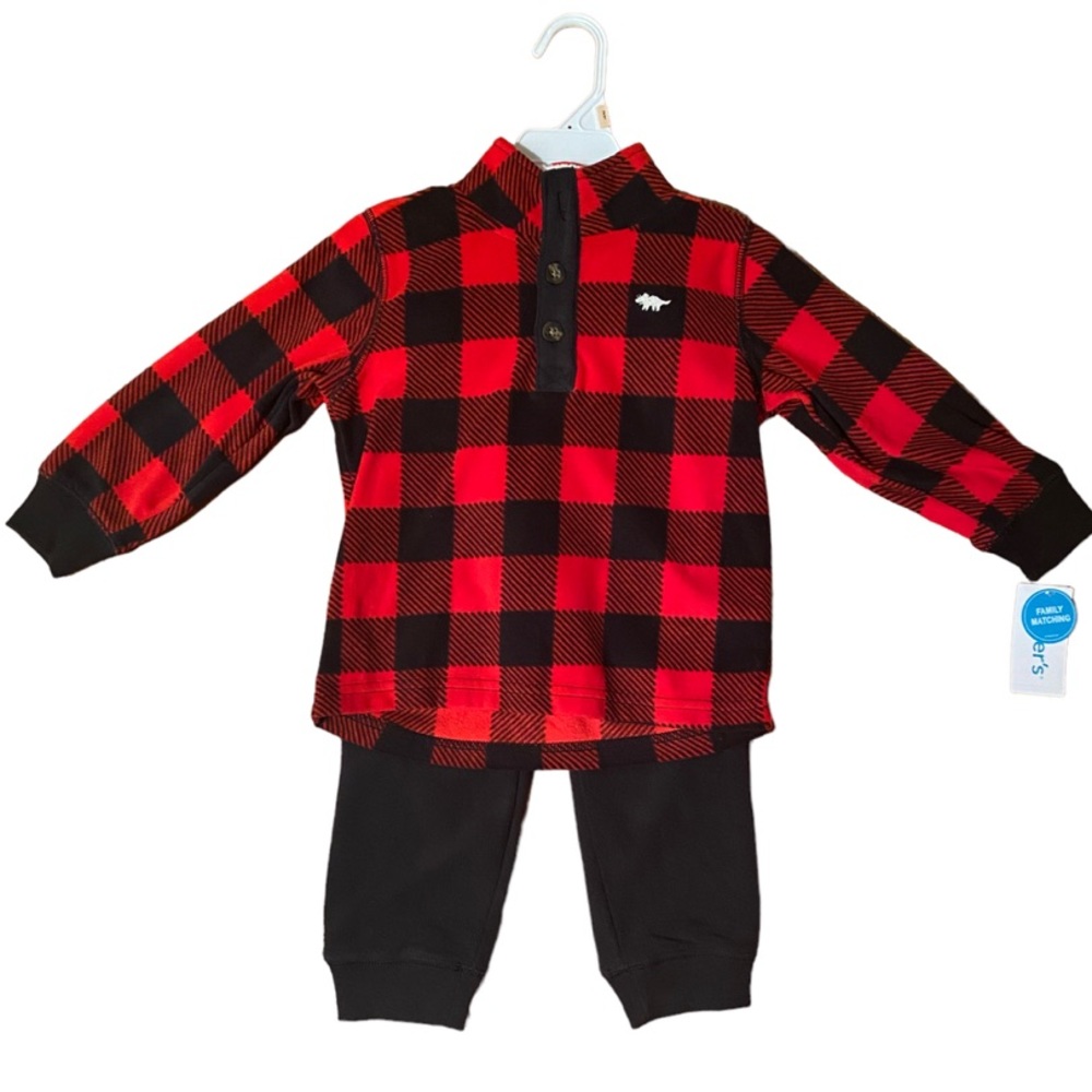 Carters Buffalo Plaid Set. Size 2T NWT